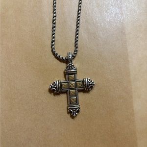 Brighton cross necklace 18” chain